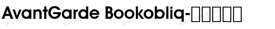 AvantGarde Bookobliq字体转换